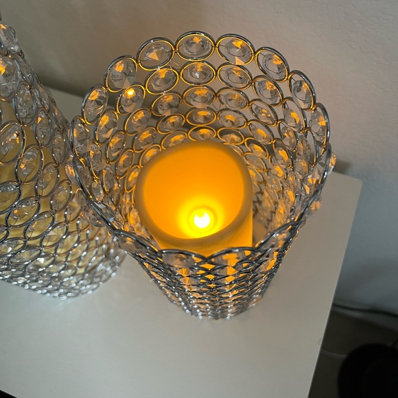 Battery Operated Crystal Candle Holders - Picture 5 of 7